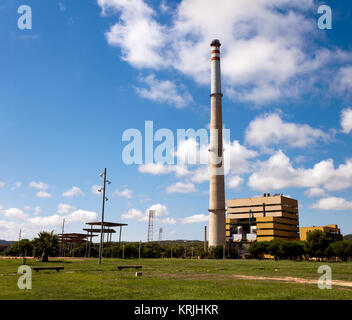 Centrale thermique de Foix en Cubelles, Barcelona, Espagne. Banque D'Images