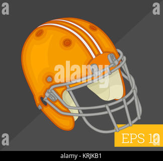 Casque rugby vector illustration isométrique Banque D'Images