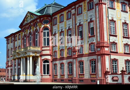 corps de logis, palais baroque bruchsal Banque D'Images