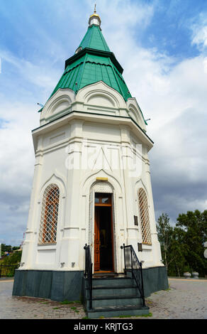 Paraskeva Pyatnitsa chapelle sur le haut de la montagne Karaulnaya dans Krasnoyarsk. La Sibérie. La Russie Banque D'Images