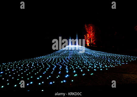 Les lumières de Noël à Blenheim Palace, Woodstock. Décembre 2017 Banque D'Images