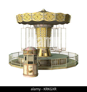 Carousel Swing Ride Banque D'Images