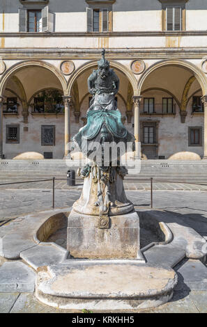 La fontaine de Piazza Santissima Annunziata à Florence. Italie Banque D'Images