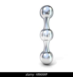 Police moléculaire chiffres Collection, 1 - 1. 3D Banque D'Images