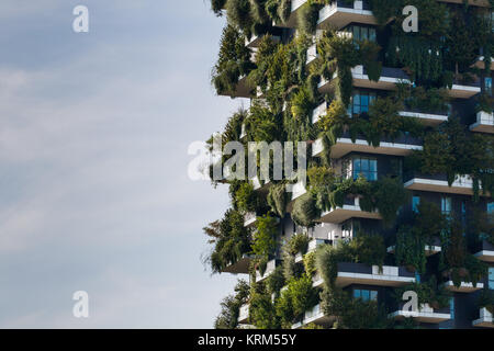 Italie, MILAN - 22 septembre, 2017 : Bosco verticale, la forêt verticale du bâtiment. Banque D'Images