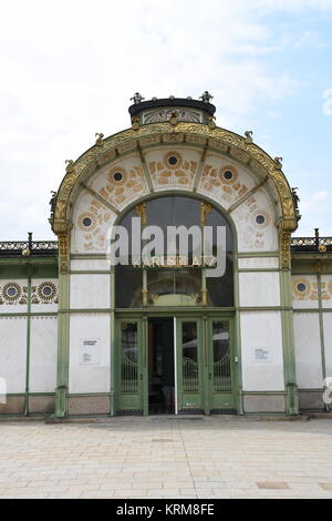 vienne,karlsplatz,otto wagner,pavillon,u4,station de métro,wiener stadtbahn,art nouveau Banque D'Images