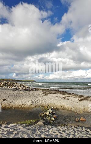 plage naturelle, groynes et mer baltique à boltenhagen, nord-ouest du mecklembourg Banque D'Images