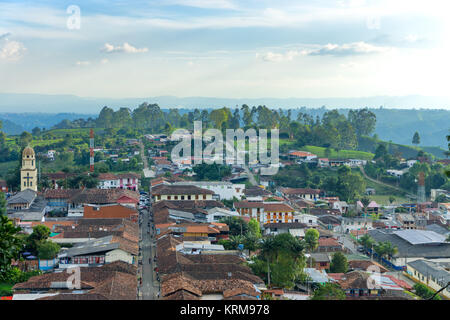 Rues de la région de Salento, Colombie Banque D'Images