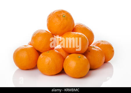 Clémentine isolé. mandarin. orange mandarine. Banque D'Images