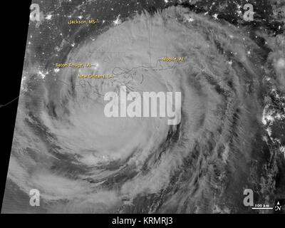 L'ouragan Isaac par nuit 28annotated29 28788872460829 Banque D'Images