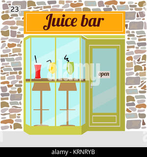 Bar à jus frais. Banque D'Images