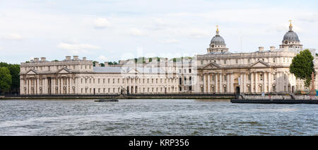 Greenwich waterfront sur la Tamise, Londres, Angleterre. Accueil à Greenwich Méridien et berceau du Roi Henry VIII Banque D'Images