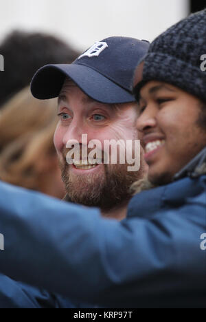 Londres, Royaume-Uni. 16 Décembre, 2017. Ricky Wilson frontman du Kaiser Chiefs vu à la BBC Radio 2 Studios à Londres Banque D'Images