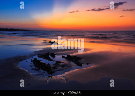 Plage Casurina, Darwin NT. Banque D'Images