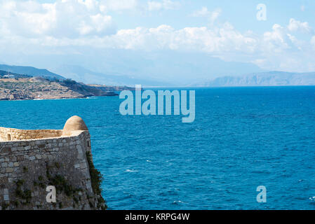 Tour à Fortezza de Réthymnon. La Fortezza est la citadelle de la ville de Réthymnon, en Crète, Grèce. Il a été construit par les Vénitiens au 16e siècle Banque D'Images