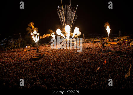 Glastonbury Festival 2017. Image crédit : Charlie Raven Banque D'Images
