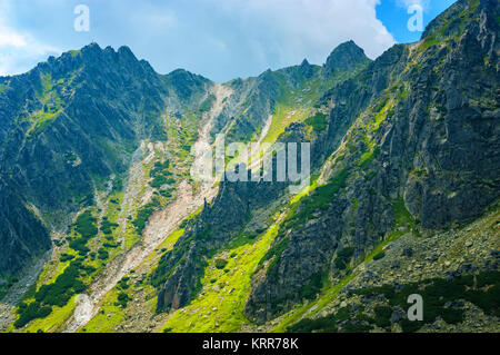 Dans la montagne du Parc National des Hautes Tatras, Slovaquie Banque D'Images