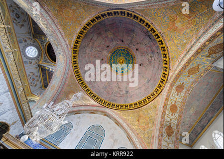 Le Palais de Topkapi Harem Imperial Hall plafond et dome Banque D'Images