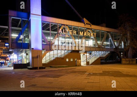 La gare ferroviaire Alter Markt, Wuppertal, région du Bergisches Land, Rhénanie du Nord-Westphalie, Germnay, Europe Banque D'Images