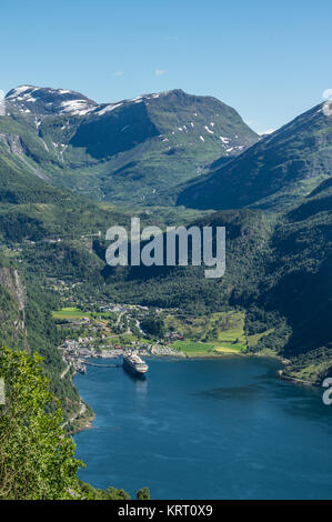 Wunderschöne Landschaft am Geirangerfjord Banque D'Images