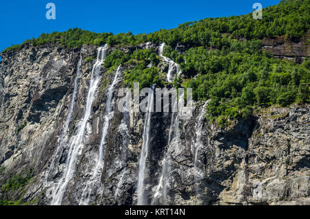 Wunderschöne Landschaft am Geirangerfjord Banque D'Images