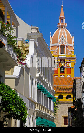 Dôme de Santa Catalina de Alejandria Catedral à Cartagena de Indias, Colombie. Banque D'Images