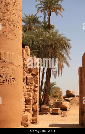 Temple de Karnak à Louxor, Egypte Banque D'Images