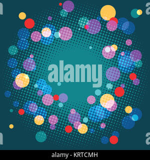 Maison de pop art abstrait bleu foncé en arrière-plan Banque D'Images