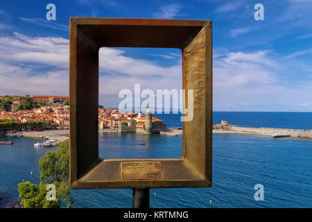 Collioure en france - la ville de Collioure en france Banque D'Images