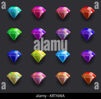 Diamant de couleur shiny Banque D'Images