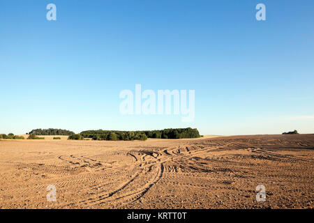 Terrain agricole labourée Banque D'Images