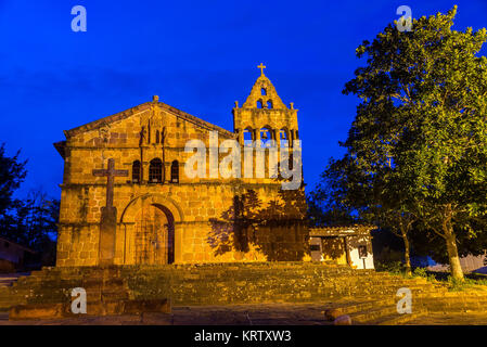 Église de Santa Barbara Heure Bleue Banque D'Images