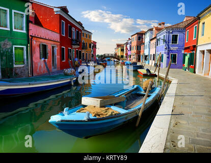 L'été à Burano Banque D'Images