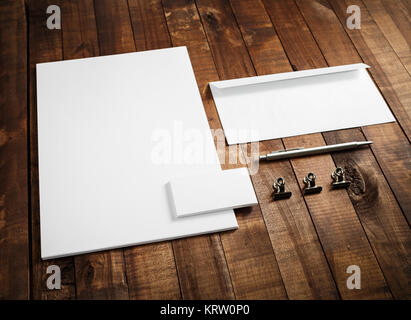 La maquette de l'identité de l'entreprise Banque D'Images