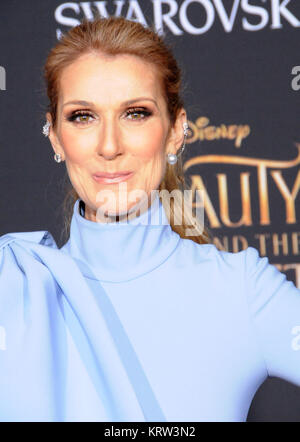 HOLLYWOOD, CA - 2 mars l'artiste : Celine Dion assiste à la Disney 'La Belle et la bête' Première Mondiale au El Capitan Theatre Le 2 mars 2017 à Hollywood, Californie. (Photo de Barry King/ImageCollect.com) Banque D'Images