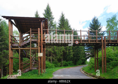 Pont en bois Banque D'Images