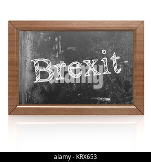 Brexit written on blackboard Banque D'Images