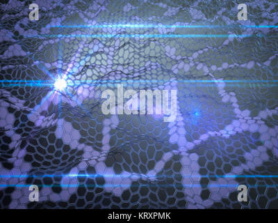 Un réseau hexagonal Banque D'Images