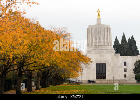 La capitale de l'état de l'Oregon Salem Capital gouvernement centre-ville Bâtiment Banque D'Images