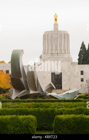 La capitale de l'état de l'Oregon Salem Capital gouvernement centre-ville Bâtiment Banque D'Images