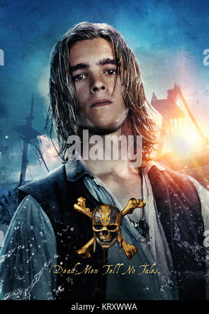 DATE DE SORTIE : Mai 26, 2017 TITRE : Pirates des Caraïbes : Dead Men Tell No Tales STUDIO : Disney Enterprises Réalisateur : Joachim Ronning, Espen Sandberg PLOT : le capitaine Jack Sparrow recherche le trident de Poséidon avec : Affiches (Crédit : Disney Enterprises/photos) Banque D'Images