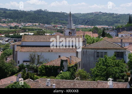 Un jour à Obidos, Portugal Banque D'Images