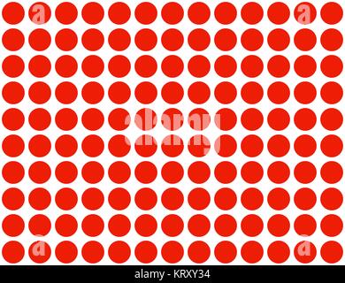 Points rouges sur fond blanc - seamless Banque D'Images