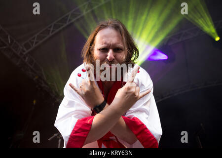 L'Australian ABBA-parady Björn groupe effectue un nouveau concert live au cours de la Norwegian festival musis sur Oslo 2017 à Oslo. La Norvège, 22/06 2017. Banque D'Images