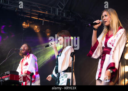 L'Australian ABBA-parady Björn groupe effectue un nouveau concert live au cours de la Norwegian festival musis sur Oslo 2017 à Oslo. La Norvège, 22/06 2017. Banque D'Images