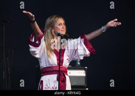 L'Australian ABBA-parady Björn groupe effectue un nouveau concert live au cours de la Norwegian festival musis sur Oslo 2017 à Oslo. La Norvège, 22/06 2017. Banque D'Images