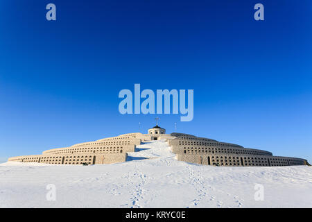 Panorama d'hiver Monte Grappa, Italie Banque D'Images