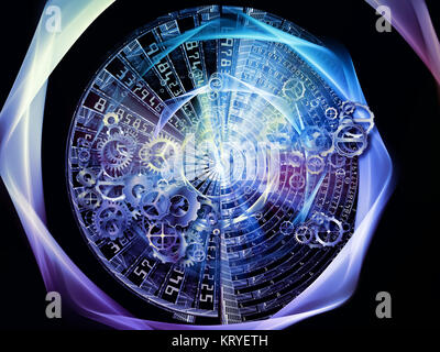 Monde du travail de nombres Banque D'Images