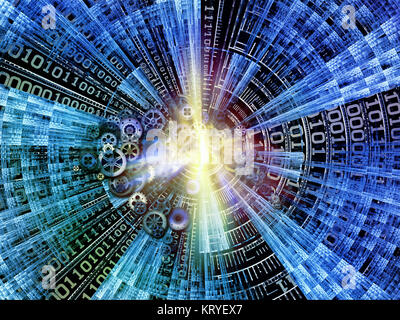 Monde conceptuel de nombres Banque D'Images