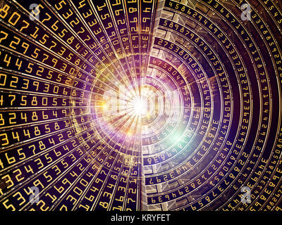 Évolution du monde de nombres Banque D'Images